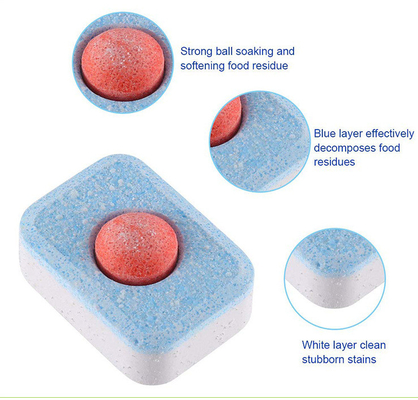Printing Powerball Dishwashing Dishwasher Soap Tablets 30*40mm