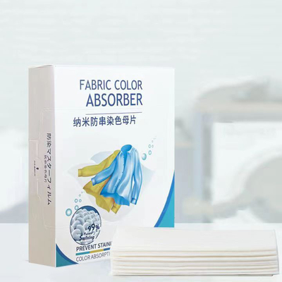 Household Laundry Anti Cross Dye Absorbing Laundry Sheets Antibacterial And Mite Removal Dissolving Laundry Sheets