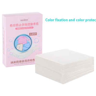 Color Absorbing Laundry Detergent Sheet Anti Bacterial And Mite Removing 50pcs