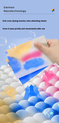 Anti Color Laundry Paper Sheets / Customizable Clothes Detergent Sheets Paper