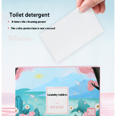 Household Clean Laundry Sheets Color Protection And Fragrance Laundry Tablets Factory Direct Sales