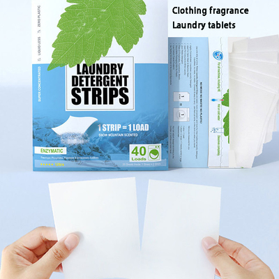 Popular Clean Water Laundry Bubble Paper Highly Active Powerful Decontamination Laundry Tablets