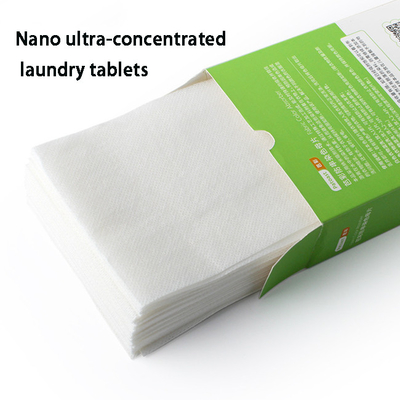 Popular Clean Water Laundry Bubble Paper Highly Active Powerful Decontamination Laundry Tablets