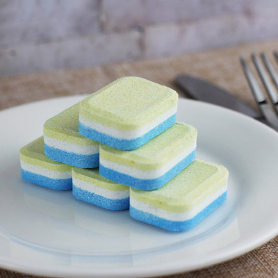 Natural Dishwasher Tablets Three In One Tableware Washing Block Special Plastic Free Dishwasher Pods