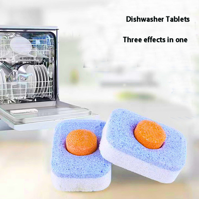 Special Three In One Dishwasher Cleaner Tablets Solid Low Temperature Effective Decontamination OEM For Dishwashers