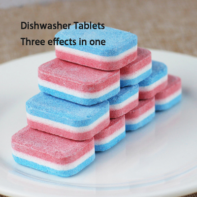 Household  Dishwasher Tablets No Plastic Instant Three In One Decontamination Cleaning Dishwashing Block