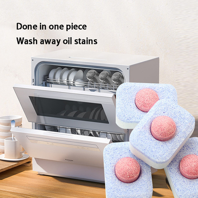 Household  Dishwasher Tablets No Plastic Instant Three In One Decontamination Cleaning Dishwashing Block
