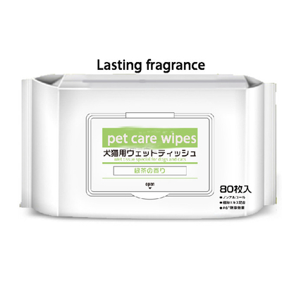 White Body Wet Wipes For Cats And Dogs Deodorizing And Antibacterial Foot Wipes