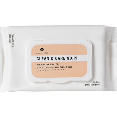 White Body Wet Wipes For Cats And Dogs Deodorizing And Antibacterial Foot Wipes