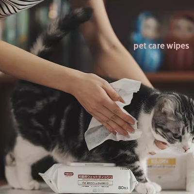80 Large Pack Cleaning  Cats Dog Wet Wipes No Wash Deodorizing No Fragrance Universal