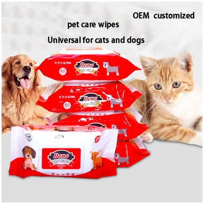 80 Large Pack Cleaning  Cats Dog Wet Wipes No Wash Deodorizing No Fragrance Universal
