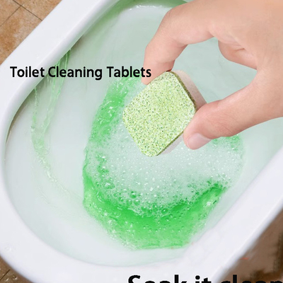 OEM Label Remove Dirt And Odor Bathroom Cleaner Tablets Automatic Toilet Cleaning Block Tablets