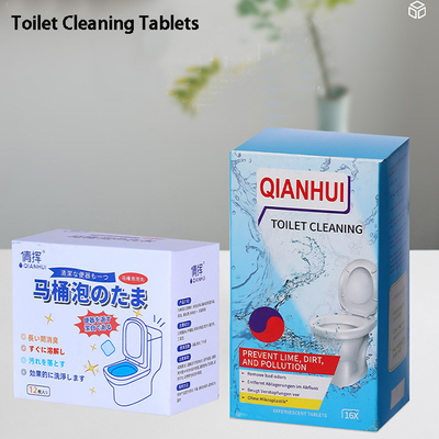 OEM Label Remove Dirt And Odor Bathroom Cleaner Tablets Automatic Toilet Cleaning Block Tablets