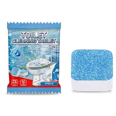 Bathroom Solid Bubble Block Blue Toilet Bowl Cleaner Tablets Customized