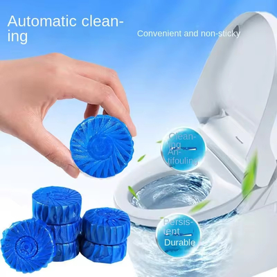 OEM Long Lasting Cistern Toilet Cleaning Tablet Deodorizer Bleach Cleaning Effervescent Blue Toilet Bowl Cleaner Tablets