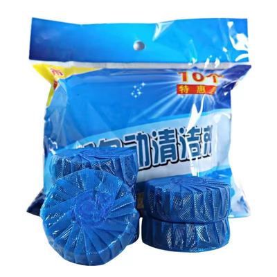 OEM Long Lasting Cistern Toilet Cleaning Tablet Deodorizer Bleach Cleaning Effervescent Blue Toilet Bowl Cleaner Tablets