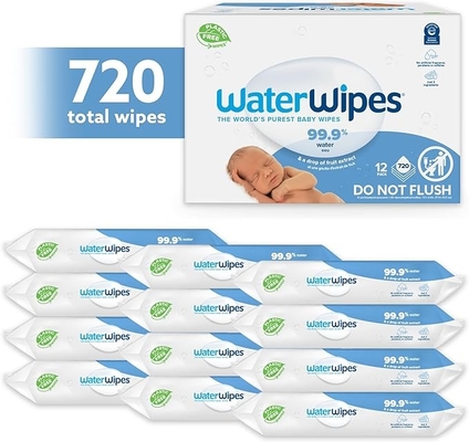 Disposable Wet Wipes For Baby Hands And Mouth , 80 Pumps Nonwoven Wet Wipes Enlarged And Thickened