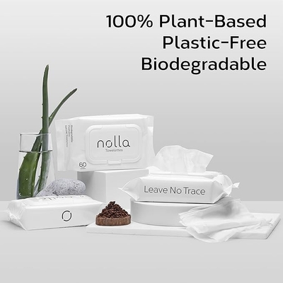 100% Plant Based And Biodegradable Vitamin E Aloe Vera Wet Wipes Soft And Unscented Soothing For Adults And Kids