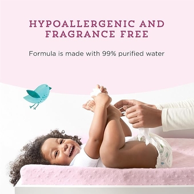 Water Based Baby Unscented Wet Wipes Soft Skin Friendly Customized 140*180MM