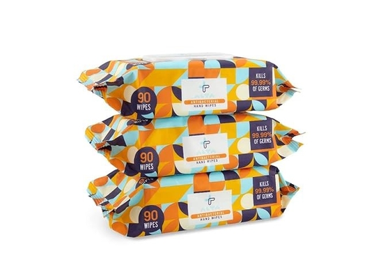 Adults Cleaning Antibacterial Wet Wipes Soft Skin Friendly Family Size