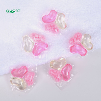 10g OEM ODM Detergent Beads Stain Removal Laundry Washing Pods Long Lasting Fragrance Liquid Laundry Pods Capsules