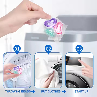 3in1 Laundry Capsules Exclusive Design Beads Fragrance Liquid Washing Laundry Detergent Capsules Pods
