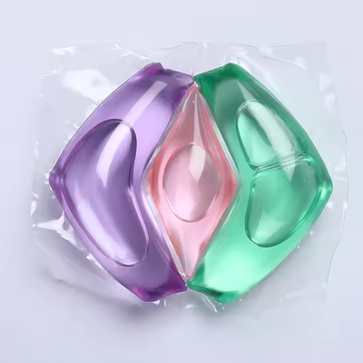 Large 25g Laundry Fragrance Beads Three-Chamber OEM/ODM Detergent Pods For Apparel Gel Shape