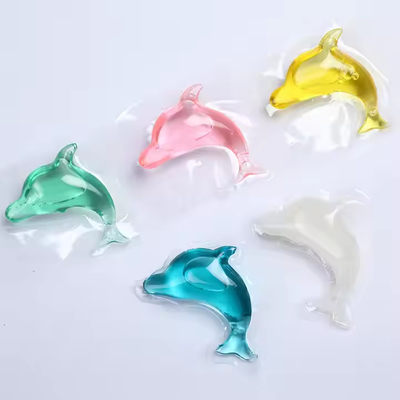 8g Dolphin-Shaped Concentrated Laundry Detergent Capsules Pods Green Fresh Forest Fragrance For Apparel 's
