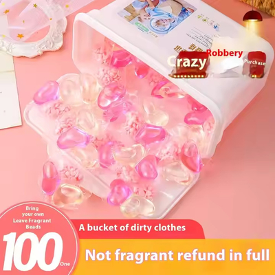 Natural Scent Detergent Capsules Solid Laundry Beads Washing Pods Eco-Friendly Laundry Detergent Pods