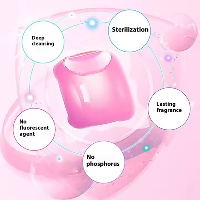 Floral Fragrance 3-In-1 Eco-Friendly Concentrate Detergent Capsules For Apparel Laundry