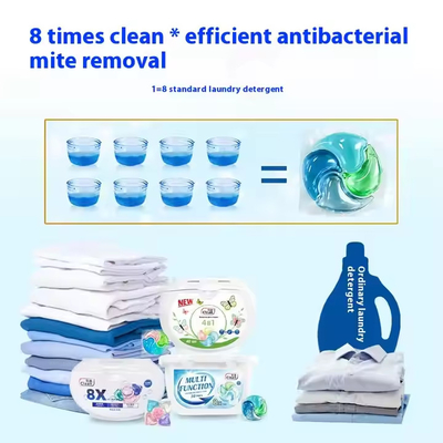 Eco Friendly 4-In-1 Fragrance Pods Long-Lasting Cleaning Washing Capsules For Family