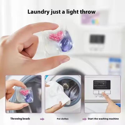 Customized Eco-Friendly Three-Chamber Three-In-One Scented Laundry Detergent Pods For Stock