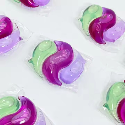 Eco-Friendly Water Soluble Laundry Detergent Pods for Apparel Gel-Shaped Washing Capsules