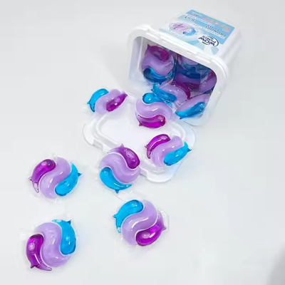 3-in-1 Apparel Laundry Detergent Capsules Liquid 10g/pcs 3 Color Variations For Effective Cleaning