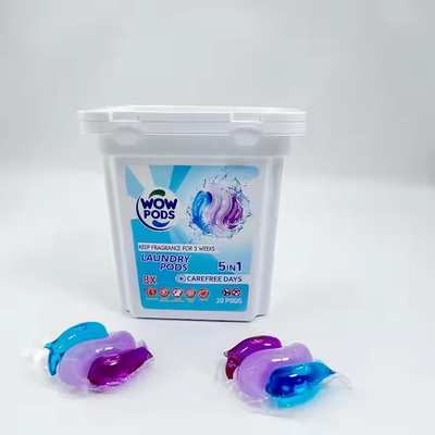 3-in-1 Apparel Laundry Detergent Capsules Liquid 10g/pcs 3 Color Variations For Effective Cleaning