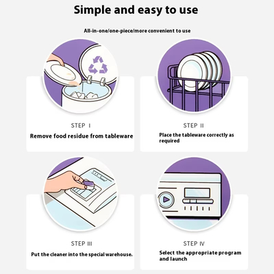 OEM Three In One Dishwashing Block Special Disposable Washing Block For Dishwashers Effective Tablets