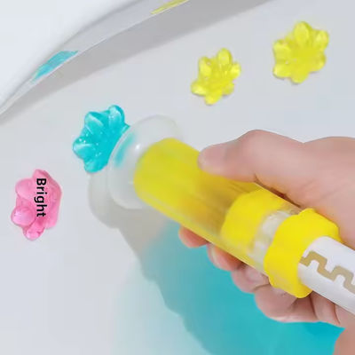 Fresh Scent Disposable Toilet Deodorizer Artifact Bathroom Descaling Cleaning Agent Flower Toilet Gel
