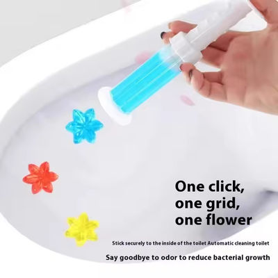 Creative Disposable Flower Gel Deodorizer Fresh Fragrance Bathroom Air Freshener Toilet Gel