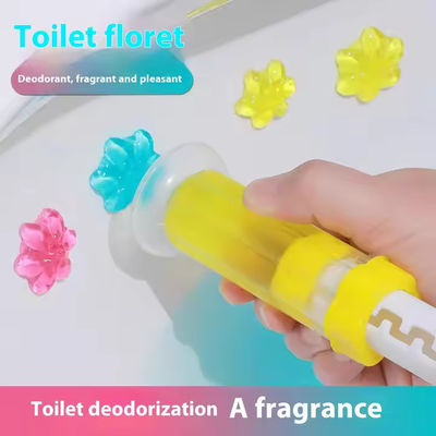 Creative Disposable Flower Gel Deodorizer Fresh Fragrance Bathroom Air Freshener Toilet Gel