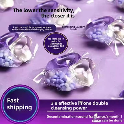 4 In 1 OEM ODM Eco Friendly Natural Washing Liquid Capsules Laundry Detergent Pods