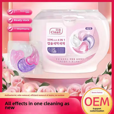 Four-Cavity Multi-Effect Household Laundry Pods With Customized Color And Long-Lasting Floral Scent