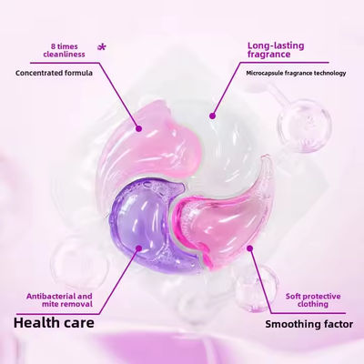 Multi-Effect All-In-One Household Four-Cavity Beads For Cleaning Decontamination Wholesale Laundry Pods