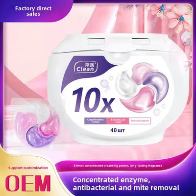 Multi-Effect All-In-One Household Four-Cavity Beads For Cleaning Decontamination Wholesale Laundry Pods