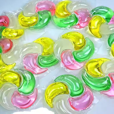 Four-Cavity 12g Long-Lasting Fragrance Gel Shape Laundry Pods In Customized Color For Detergent APPAREL