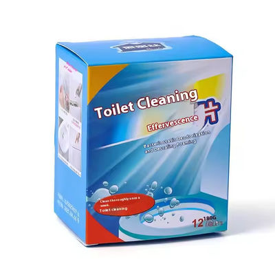12 Tablets/Box Disposable Toilet Cleaning Effervescent Tablets Solid Fragrance Removes Odor Toilet Cleaning Tablets