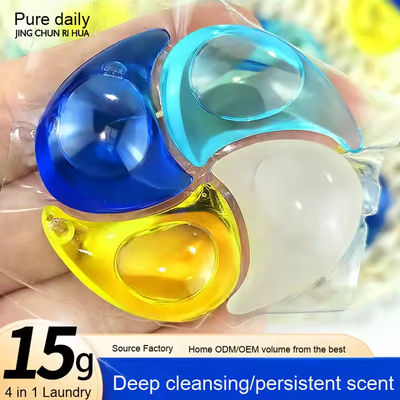 15g Four-In-One Long-Lasting Fragrance Four-Chamber Design Laundry Detergent Pods