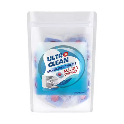 OEM Customizable Three-in-One Solid Low-Temperature Effective Powerful Decontamination Eco-Friendly Dishwasher Tablets