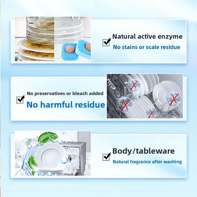 Three-in-One Household Detergent Soft Water Salt Cleaning Effervescent Tablets Special Dishwasher Tablets