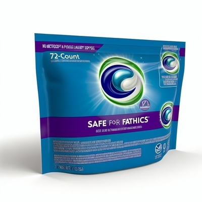 Safe for Fabrics Laundry Pods 72 Count Package Size For in Standard and HE Washing Machines