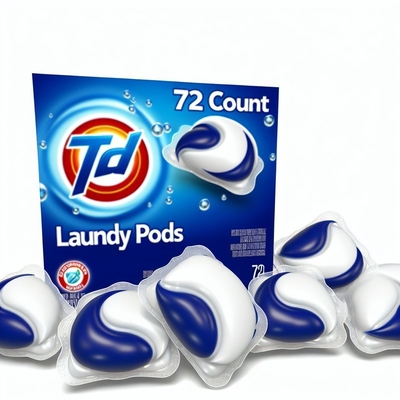 72 Count Laundry Pods Easy To and Dissolves In Water